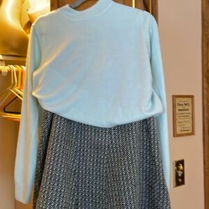 Bob Mackie skirt and sag harbor sweater